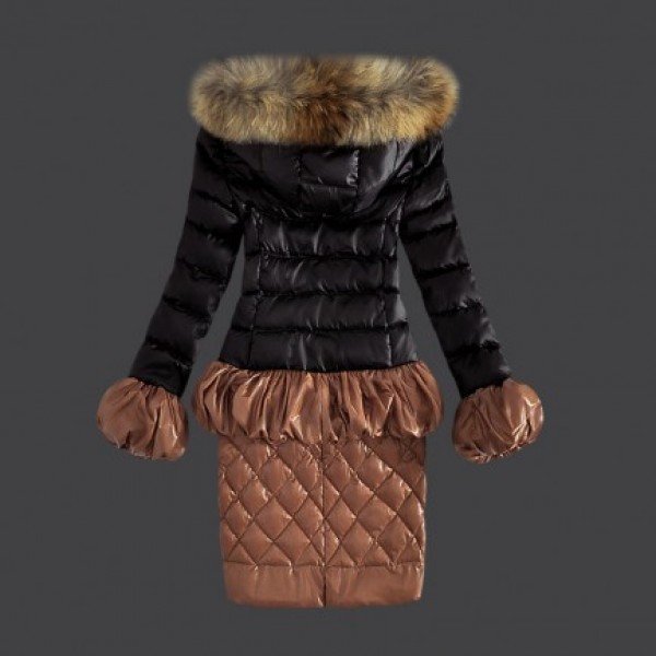 Moncelr Donna lungo Giù cappotto Nero Presa M1082